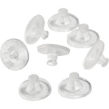 Creativ company boucle d'oreille arrière, d 10 mm, transparent, 10 paires 1 boîte