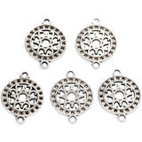 Pendentif bijoux Creativ company, d 14 mm, diamètre du trou 1,2 mm, plaqué argent, 5 pièces 1 boîte