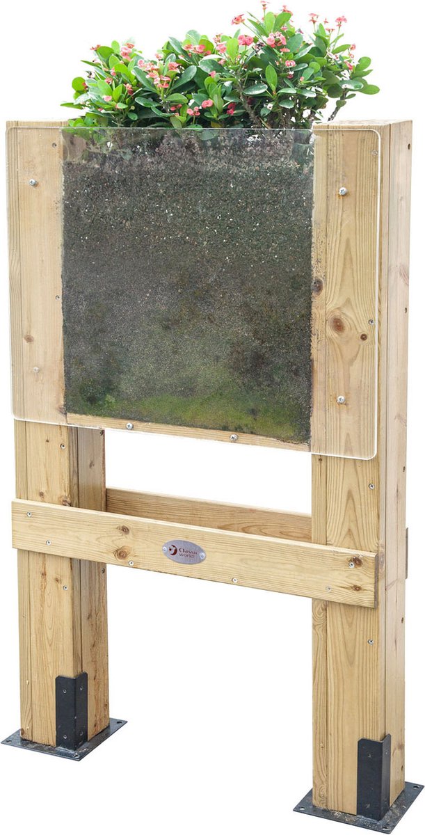 Classic World Toys Jardinière en bois Classic World « Regardez-la grandir »
