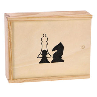 Pièces d'échecs de marque privée Osa dans une boîte de 7,7 cm