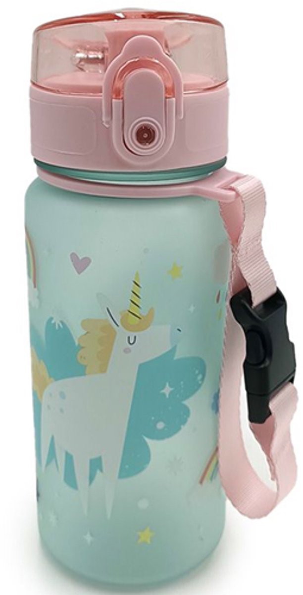Gourde enfant licorne magic pop top 350ml ecozen