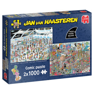 Puzzle Jan van Haasteren - donnez-nous de l'espace comme dans le film - 2x1000pcs.