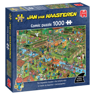 Puzzle Jumbo Jan van Haasteren - jardins familiaux, 1000 pcs.
