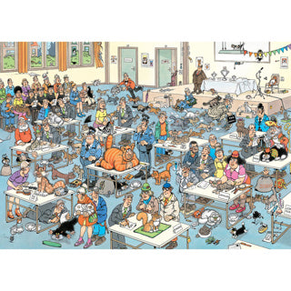 Puzzle Jan van Haasteren - l'exposition féline - 1000 pcs.