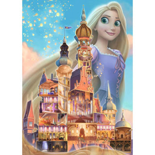 Puzzle Ravensburger Châteaux Disney Raiponce - Puzzle 1000 pièces.