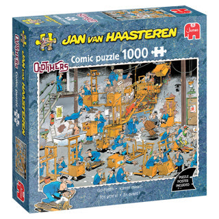 Puzzle Jan van Haasteren - voitures anciennes - c'est parti ! - 1000 pièces.