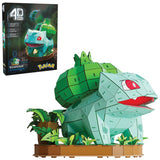 Construction 4D - Pokémon Bulbasaur - Kit modèle 3D - Objets de collection Pokémon, Collection de démarrage de bureau, Décoration de bureau, Jouets de construction, Puzzles 3D, 195 pièces