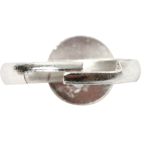 Bague d'entreprise Creativ pour le doigt, plaquée argent, 3 pièces 1 boîte