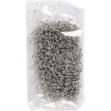 Bagues Creativ Company, taille 4,4 mm, épaisseur 0,7 mm, plaqué argent, 500 pièces 1 boîte