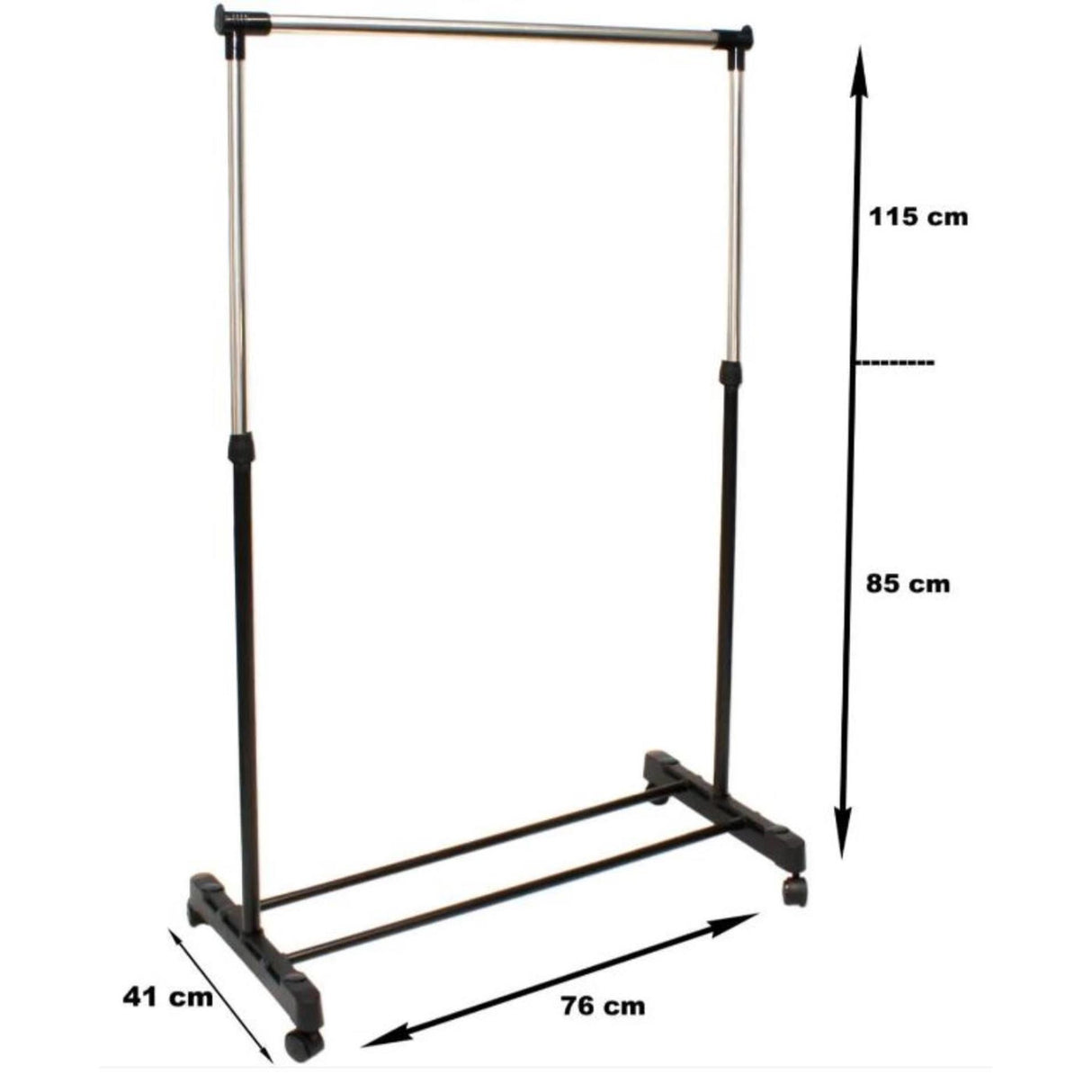 Portant simple réglable 85-115cm