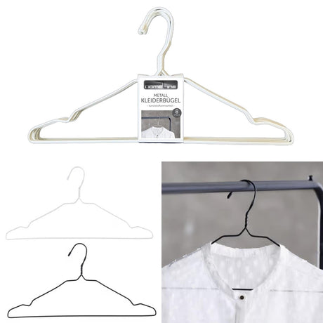 Ensemble de cintres en métal, 8 pièces