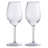 Z1 set de verres à vin plastique 2 pièces 330ml
