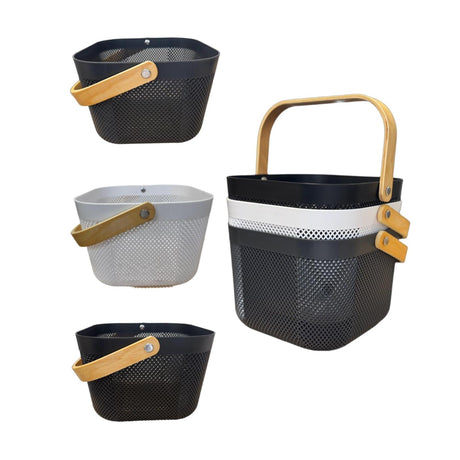 Panier en plastique 24,5x24xh17,5cm