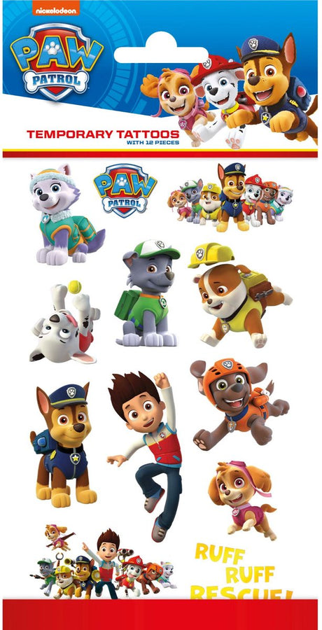 Totoos Tattoos PAW Patrol