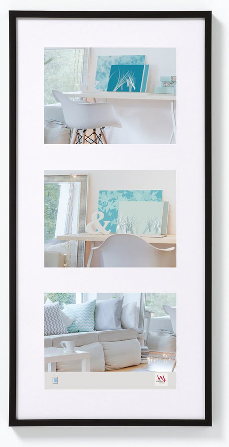 Walther new lifestyle - galerie en plastique - format photo 3x13x18 cm - noir