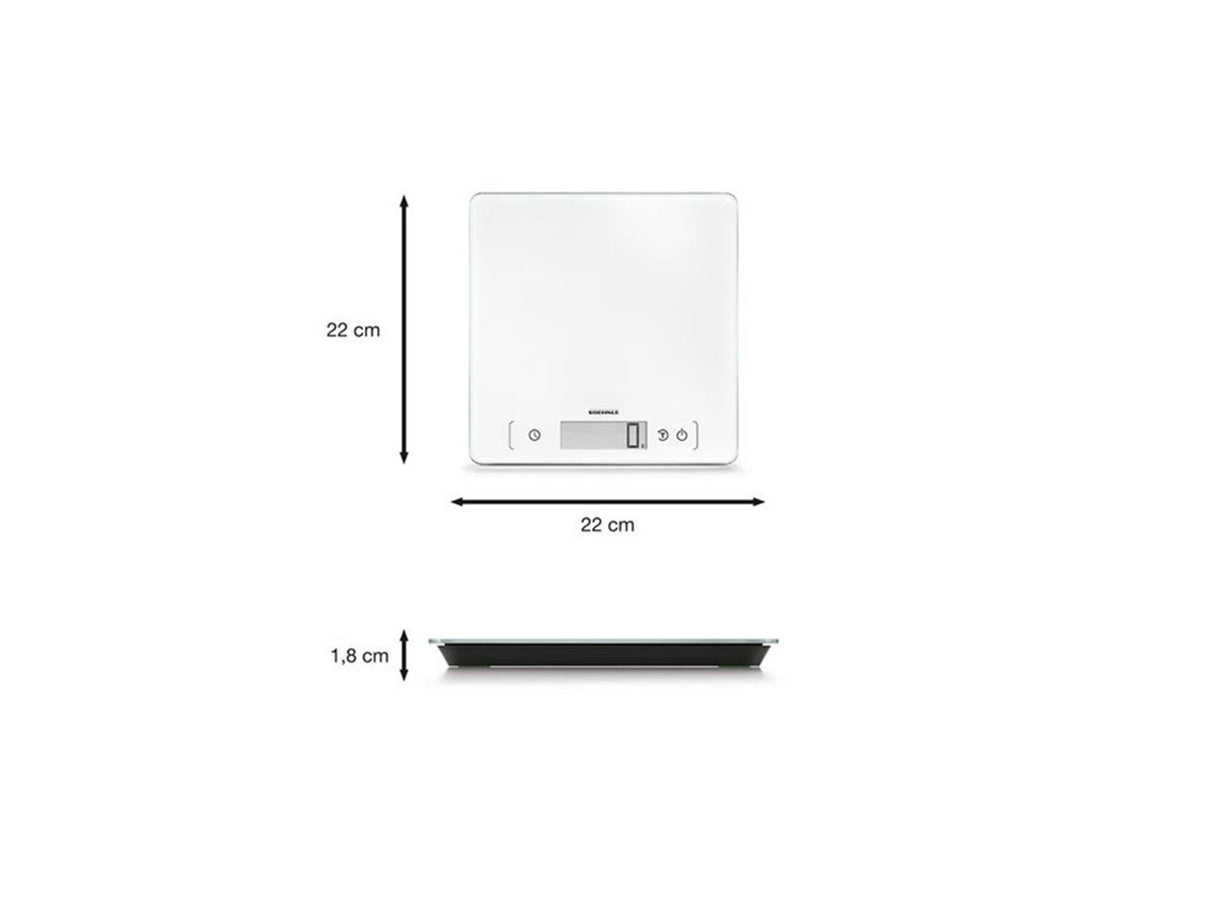 Soehnle 61505 page confort 400 balance de cuisine blanc
