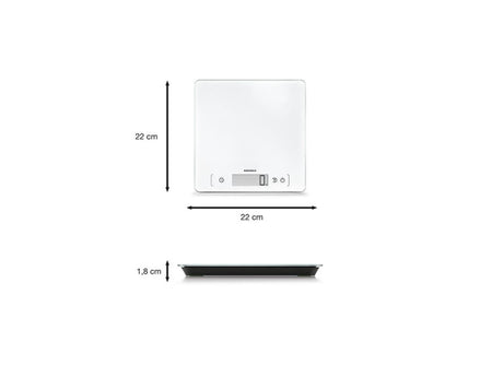 Soehnle 61505 page confort 400 balance de cuisine blanc