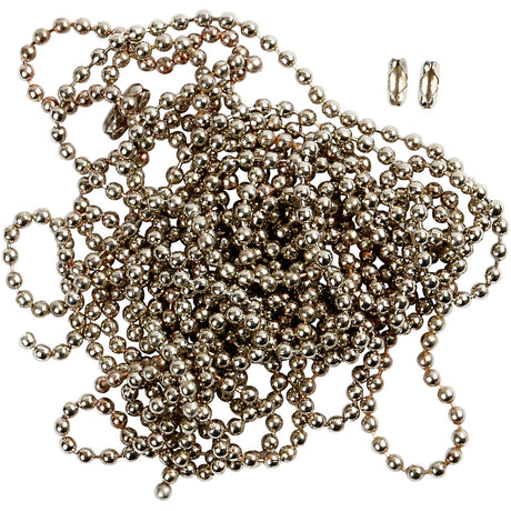 Chaîne à billes Creativ company, d 1,5 mm, argentée, 3 m 1 rouleau