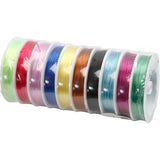 Cordon élastique Creativ company, épaisseur 1 mm, différentes couleurs, 10x25 m 1 boîte