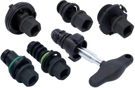 Ks tools ks-tools jeu d'inserts de service d'huile jeu de profils spéciaux d'huile 6 pièces. 3 8