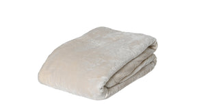 Plaid polyester creme 130x170x1,5cm