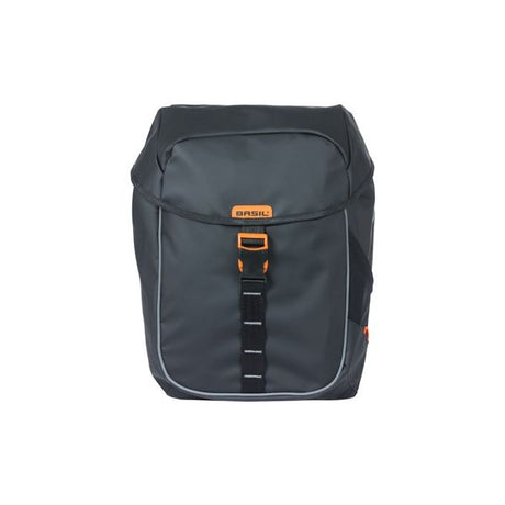 Basil Miles Tarpaulin - Sac à vélo double, étanche, 34L, orange noir