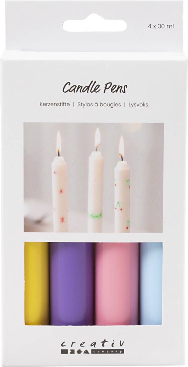 Creativ company bougeoirs set 4x30 ml couleurs de Noël