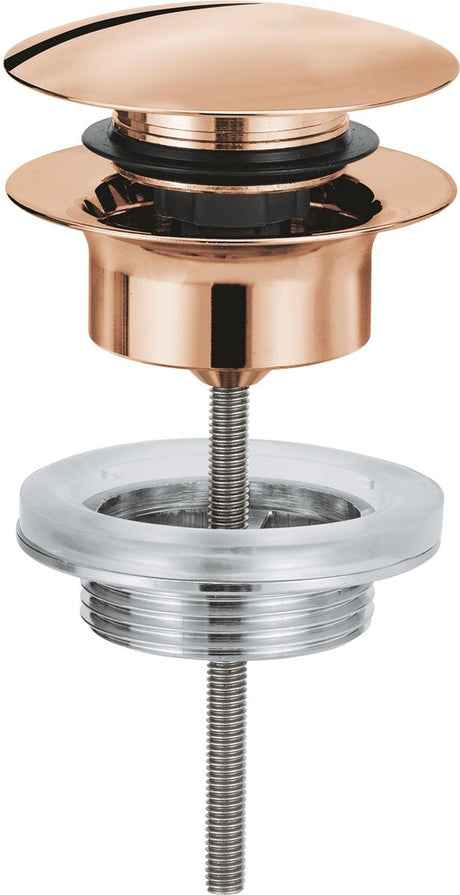 Bonde d'écoulement Grohe - push-open - coucher de soleil chaud (bronze)