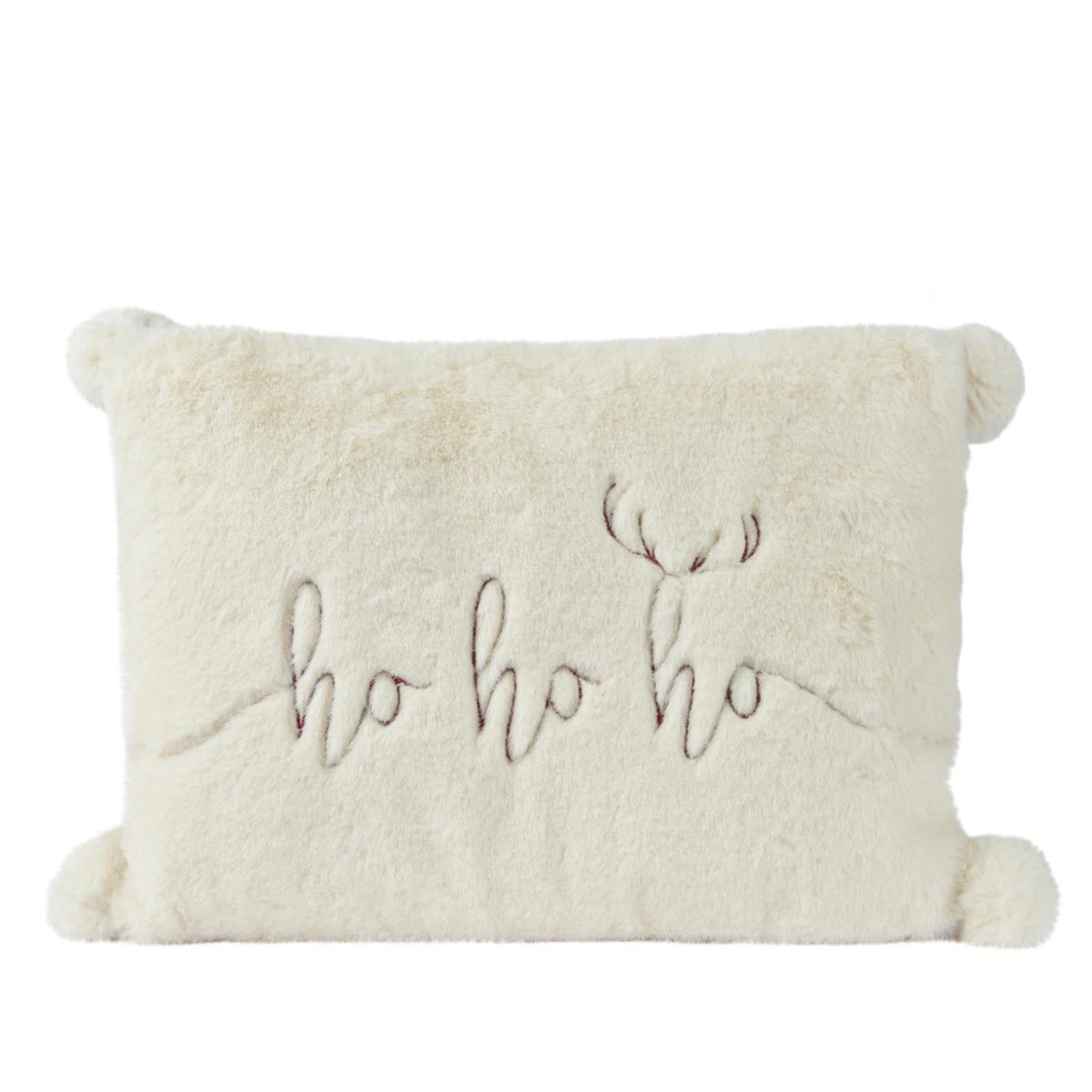 Coussin décoratif Decoris avec imprimé Noël blanc 30x40cm