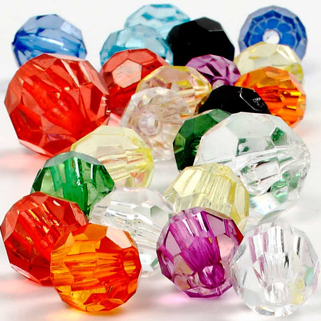 Https : www.ccobby.nl perles à facettes-taille-10-12-16-mm-taille du trou-1-2-5-mm-différentes-couleurs-75-gr-100-pièces-1-boîte