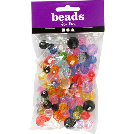 Https : www.ccobby.nl perles à facettes-taille-10-12-16-mm-taille du trou-1-2-5-mm-différentes-couleurs-75-gr-100-pièces-1-boîte