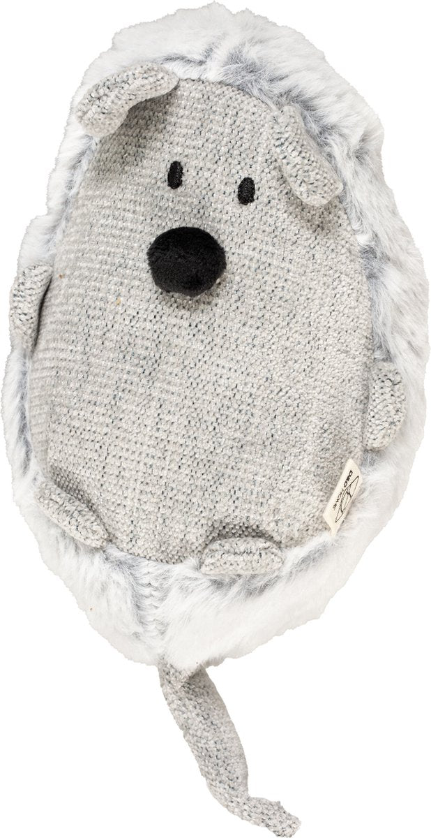 D d home coussin de couchage bowie l - 13x14x33cm gris clair