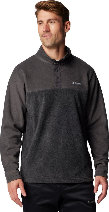 Pull d'extérieur pour hommes Columbia Steens Mountain™ Half Snap II - Charcoal Heather, Shark - Taille L