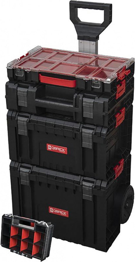 Patrol qbrick system pro series - atelier mobile - système 5-en-1 - poignée pliable - grandes roues