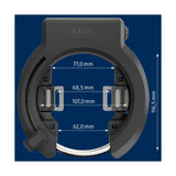 ABUS Frame Ringslot 6950m R XPLUS. Niveau de sécurité 9. Avec grande ouverture des roues