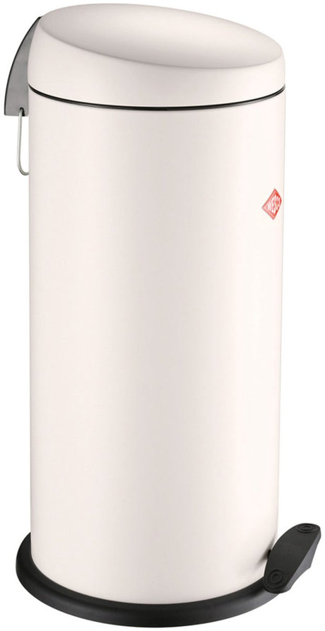 Wesco capboy maxi poubelle | poubelle à pédale | 22 litres | métal - sable mat | poubelle - fabriquée en Allemagne