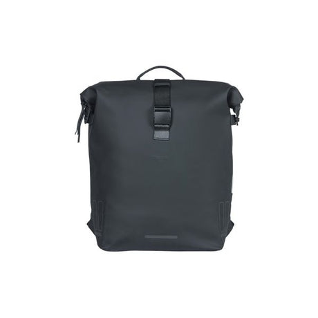 Basil Soho Nordlicht Bicycle Sac à dos - Black Modern Backpack avec éclairage LED pour le vélo électrique pour hommes pour femmes - Imperpose - 17L - noir