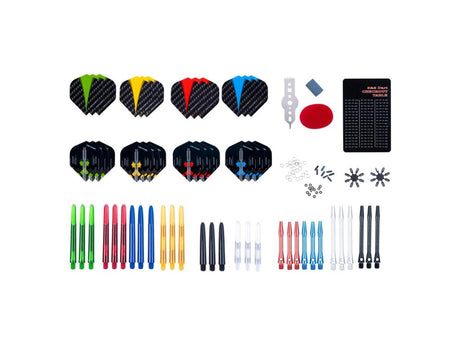 Jeu d'accessoires de fléchettes Longfield 141 pièces