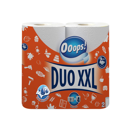 Oups ! essuie-tout xxl 2 épaisseurs pack de 2 rouleaux