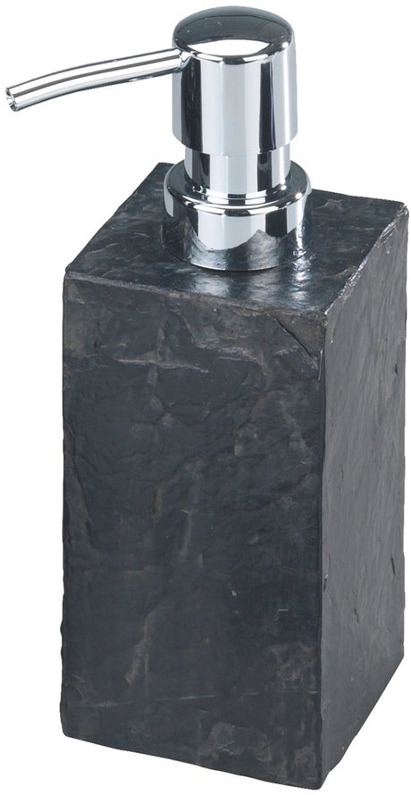 Wenko distributeur de savon ardoise polyrésine anthracite 250ml - pompe à savon