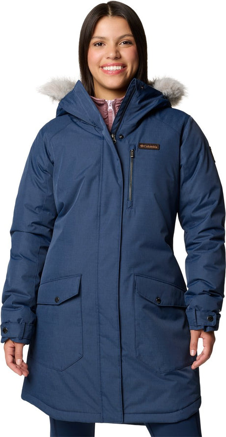 Columbia Suttle Mountain™ Long Insulated Jacket Veste d'extérieur pour femme - Collegiate Navy - Taille M
