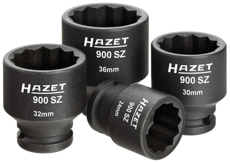 Hazet insert de clé à douille 900sz 4 jeu de plug-ins machine 1 2 6 bords