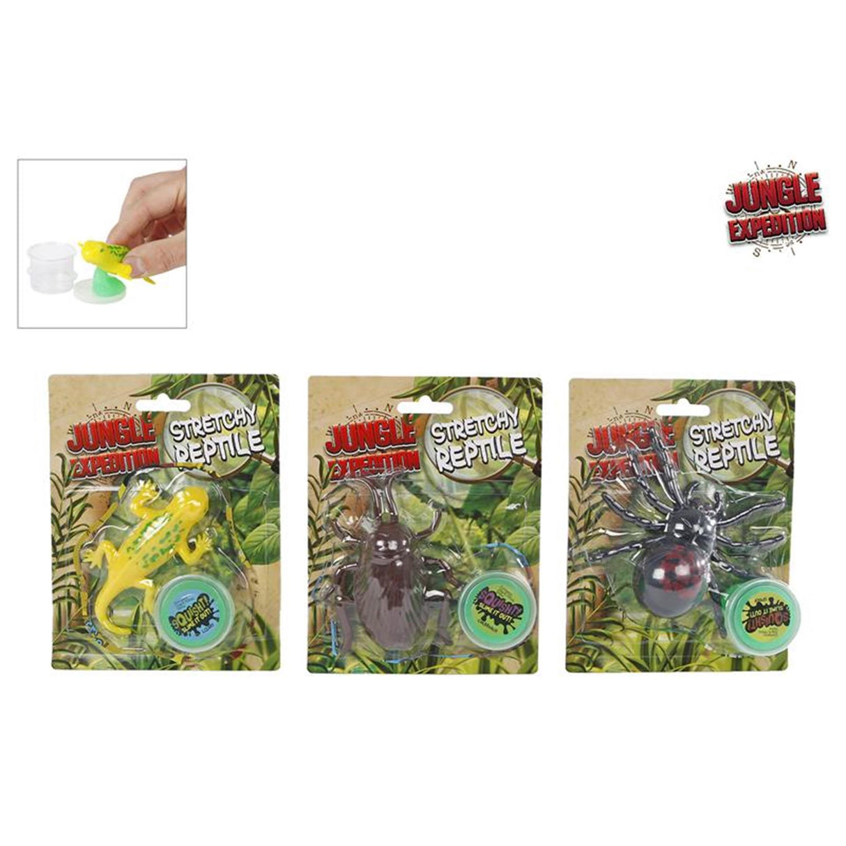 Reptile mangeur de slime d'expédition dans la jungle 11cm