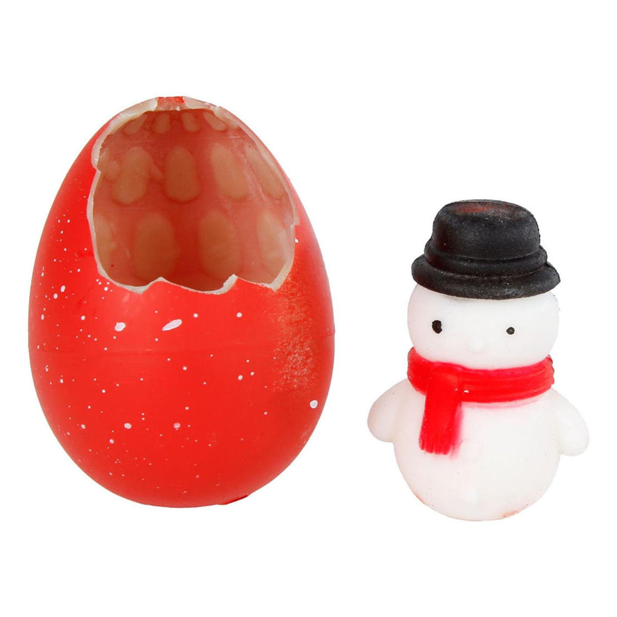 Oeuf en croissance Père Noël bonhomme de neige, 6 cm