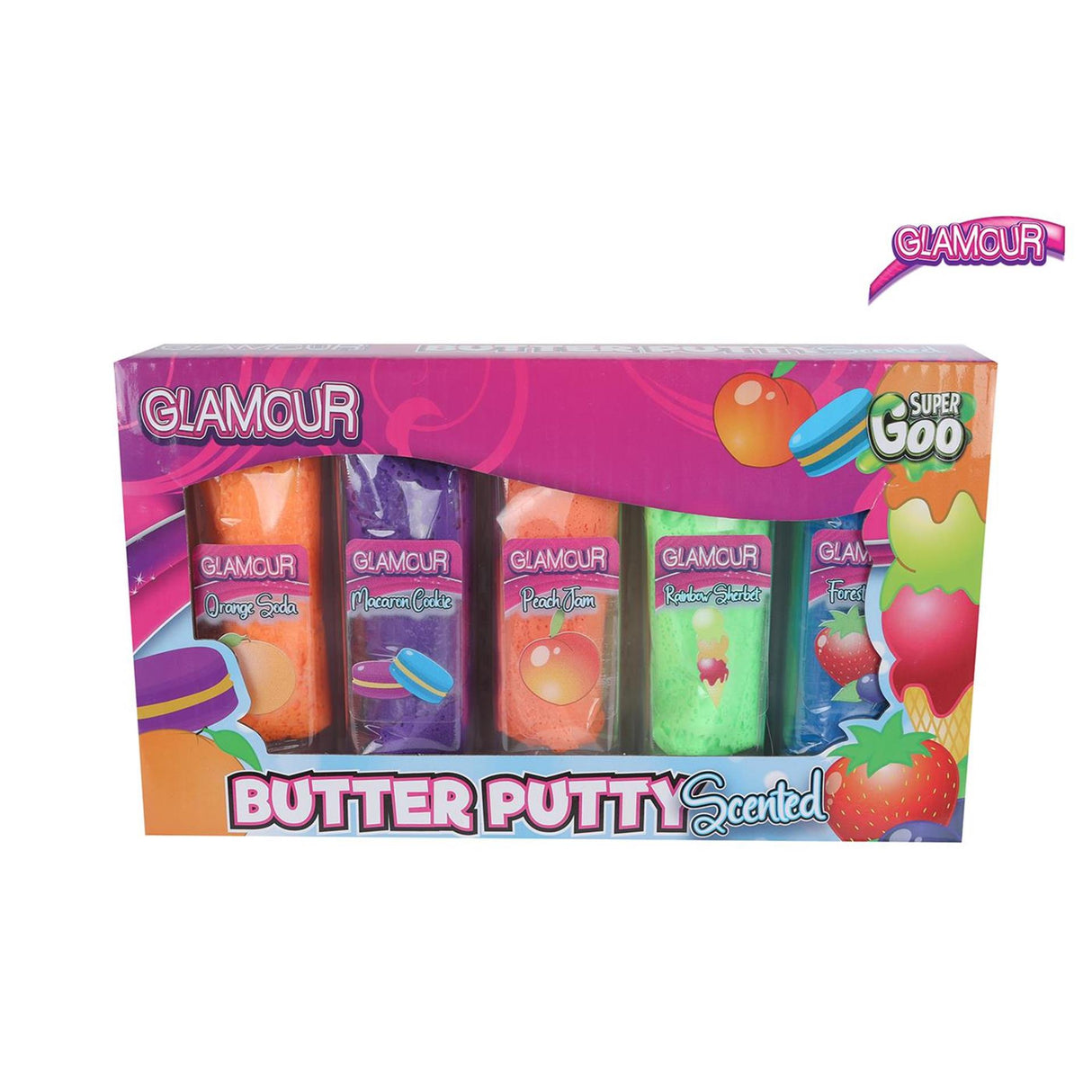 Glamour super goo - set de mastic au beurre 5 pièces
