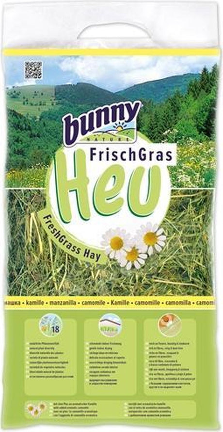 Foin d'herbe fraîche Bunny nature avec camomille
