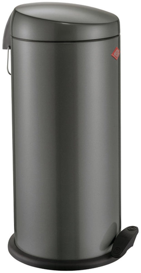 Wesco capboy maxi poubelle | poubelle à pédale | 22 litres | métal - graphite mat | poubelle - fabriquée en Allemagne