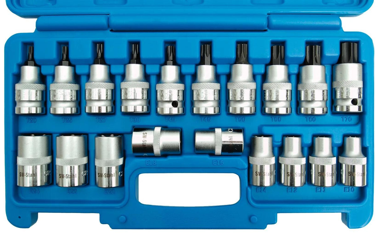 SW Stahl Jeu de clés à douilles SW-Stahl inserts profi-torx 16 pièces