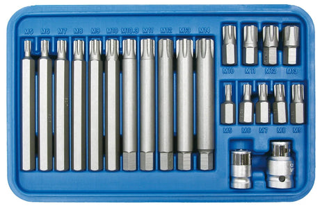 Sw stahl jeu d'embouts sw-stahl jeu de côtes 22 pcs. m5-m13 acier inoxydable
