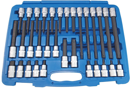 SW Stahl Jeu de clés à douille SW-Stahl 04423L Douilles tournevis 1 2 SW-Steel profil en T, 32 pièces